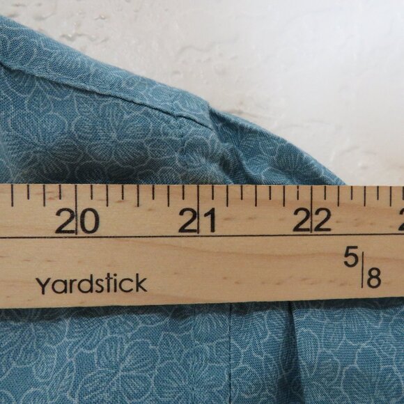 Campia*‎ Men's Short Sleeve Button Down Curved Hem Pocket Floral Shirt~ Size XL - Picture 6 of 11